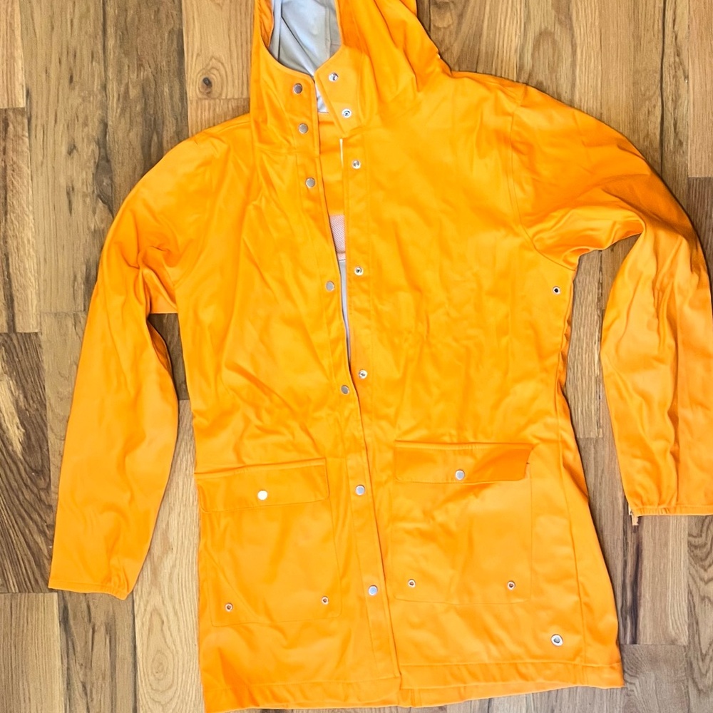 Herschel Supply Company Orange Hooded Shell Jacket